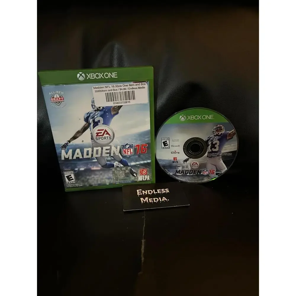 Madden NFL 16 Microsoft Xbox One Item and Box Video Game